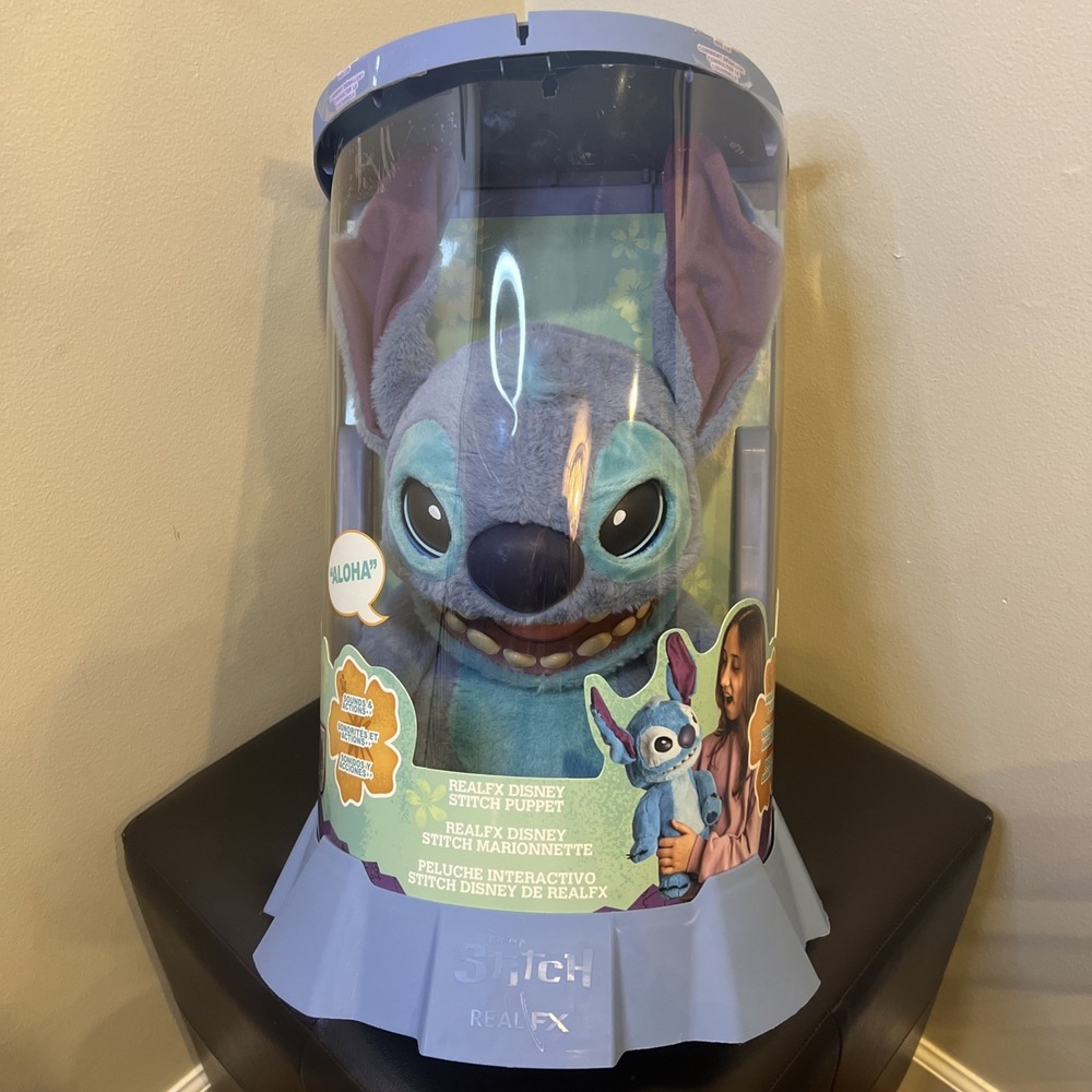 Lilo & Stitch Real FX Disney Stitch Animatronic Puppet 18" Interactive Toy READ